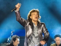 Mick Jagger von den Rolling Stones tritt in Houston während der „Hackney Diamonds“-Tour auf. (Foto: Amy Harris/Invision via AP/dpa)